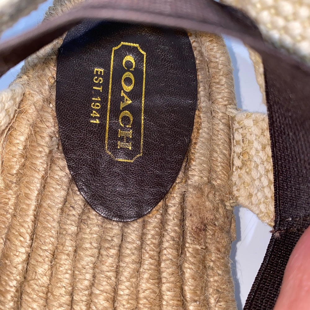 Coach Brown Espadrille Flats - Picture 3 of 7